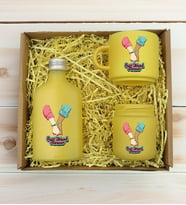 BK Gift Kişiye Özel İsimli DTF Best Friend Temalı Sarı Kahve Fincanı & Kolonya & Mum Hediye Seti-5, Arkadaşa Hediye, Doğum Günü Hediyesi
