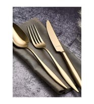 Aryıldız Elegant Gold Pvd 24 Parça Çatal Kaşık Bıçak Takımı 