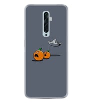 Oppo Reno 2Z 4 Lite 4 Pro 5 6 7 A31 Kılıf Desemli Silikon Orange Escape 1374