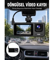 Full HD 3 Kanallı Araç Kamerası – Akıllı Çözümlerle Sürüş Yeni Nesil