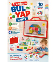 Arkadaşım Bul ve Yap Çanta - Lego Setleri - Geometrik Oyun - Görsel Aktivite - Oyuncak