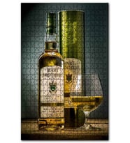 Cakapuzzle Hart Brothers Scotch Viski ve Kadeh Puzzle Yapboz MDF (Ahşap) (120 Parça)