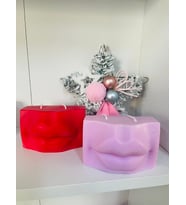 Big Lip Candle/ Dekoratif Kokulu Dudak Şeklinde Mum (Kırmızı)