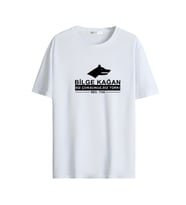 Türkçülük Görselli  Unisex (Tshirt) Tişört (Beyaz)