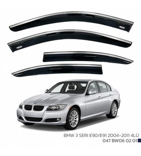 Bmw 3 Serisi E90 Cam Rüzgarlığı Kromlu 2004-2011 Arası Uyumlu