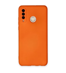 Huawei P30 Lite Kılıf Nano İçi Kadife Silikon - Turuncu