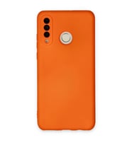 Huawei P30 Lite Kılıf Nano İçi Kadife Silikon - Turuncu