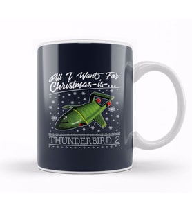 All I Want For Christmas Is Thunderbird 2 Thunderbirds Kupa Bardak Porselen