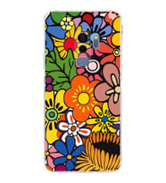 PrintiFy Samsung Galaxy S9 Plus ile Uyumlu Retro Color 2  Kamera Korumalı Şeffaf  Kılıf