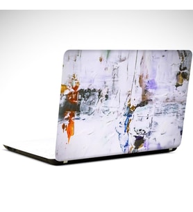 Beyaz Detaylar Soyut Laptop Sticker 14 inch (35X26CM)