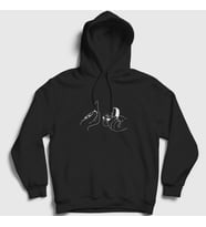 Presmono Unisex Beyaz Propose Valentine's Day Sevgililer Günü Kapüşonlu Sweatshirt 285310tt (Siyah)