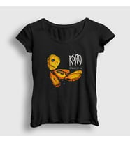 Presmono Kadın Siyah Issues Korn T-Shirt 92090tt