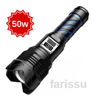 RT-397 50W 1000 Lümen Şarjlı LED El Feneri 4800 mah şarjlı pil
