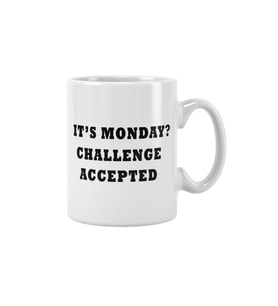Its Monday Challenge Accepted HIMYM Barney Stinson Baskılı Kupa Bardak