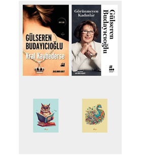 Gülseren Budayıcıoğlu Kitapları - Görünmeyen Kadınlar - Kral Kaybederse  (2 NOT DEFTERLİ)