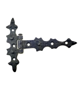 Antika Tarz Dekoratif Pirinç Yıldız Kuyruklu Menteşe - 85x110 Mm, Oksit