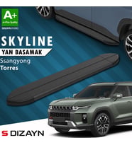S-Dizayn Ssangyong Torres Skyline Siyah Yan Basamak 183 Cm 2023 Üzeri A+ Kalite