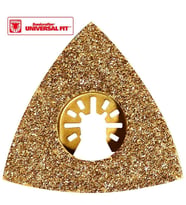 WORX WA4966 Çok Amaçlı Raspalama Makinası İçin 75x75mm Karbür Kaplama Harç, Boya, Yapıştırıcı Universal Zımpara Başlığı