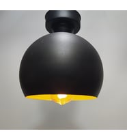 MYLİGHTS  RETRO RUSTİK VİNTAGE  PLOFONYER TAVAN AVİZE ARMATÜR  GLOP  20 CM (Siyah)