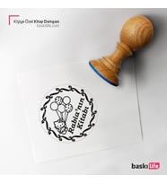 Kişiye Özel Kitap Damgası Kitap Mührü Kaşe Kitap Mühür Özel Damga 214