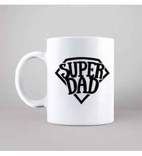 Süper Baba (Super Dad) Tasarımlı Kupa