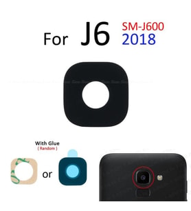 Tkgz Samsung Galaxy J6 J600 Arka Kamera Camı Lens Yapışkanlı