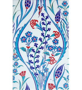 Armada Çini 25x40 Cm SP 419 Mavi Beyaz Kütahya İznik Çini Karo