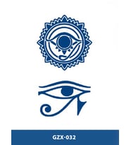 GZX-032 YARI KALICI GÖZ ÇİFT DESEN DÖVME-TATTO