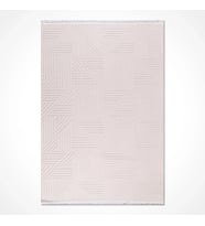 İskandinav Stil Krem Halı Salon Halısı Geometrik Kabartmalı Modern Doku Dış Mekan