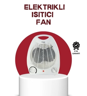 2000w Taşınabilir Elektrikli Fanlı Isıtıcı – Hızlı Isınma, Kompakt Boy