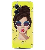 Xiaomi Redmi Note 11E Kılıf Resimli Desenli Baskılı Silikon Lollipop Woman 1416