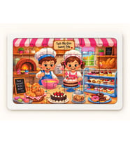Çocuklar Mutfakta - Eğitici - 24 Parça Ahşap Puzzle