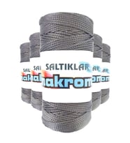 Northcity 5 Adet Polyester Makrome İpi 423 Gri 100 gr