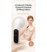 5 Başlıklı Elektrikli Vücut Masaj Aleti MS100 Titreşimli Masaj Cihazı 5 Kademeli