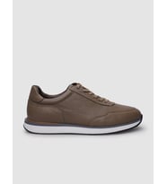 %100 Hakiki Deri Vizon Bağcıklı Erkek Sneaker