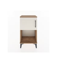 Arges Komodin 2 Raflı Tek Kapaklı 44x30x80 Çam-Aytaşı
