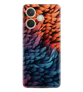 Oppo A5 Pro 5G Kılıf Boutique Baskılı Resimli Yapraklar Pcode -090