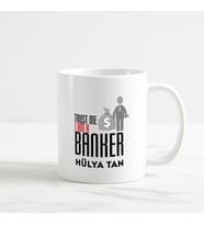 Bankacı Kupa Bardak (4. Tasarım) (Beyaz)