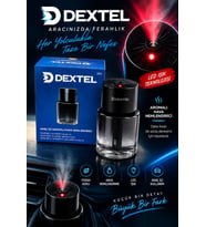 Dextel - Şarjlı Araç İçi Aroma Difüzörü - Hava Nemlendirici - Lazerli Tavan Ambians Aydınlatmalı - Oda Ve Oto Parfümü