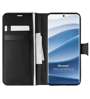 Microsonic Xiaomi Redmi Note 14 Pro Plus Kılıf Delux Leather Wallet Siyah (Siyah)