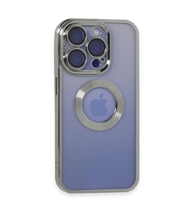 Apple İphone 15 Pro Max Kılıf Slot Silikon - Gümüş