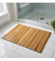 Banyo Matı, Kaydırmaz TPE Tabanlı, Suya Dayanıklı, Rulo Yapılabilir, 45x68 cm, Banyo ve Mutfak için