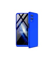 Oppo A54 4G Uyumlu Kılıf Zore Ays Kapak (Siyah-Mavi)