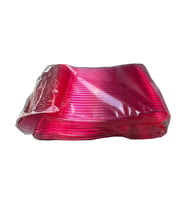 Plastik Şeffaf Pembe Sup Kaşık - Tatlı Dondurma Kaşığı - 12.5 Cm. - 50 Adetlik Paket