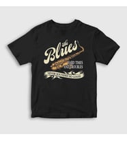 Presmono Unisex Çocuk Siyah Hard Times Müzik Blues T-Shirt 532058tt