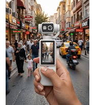 Kompakt 4K Video Kamera Otomatik Netleme ve Dahili Işık Destekli El Kamerası