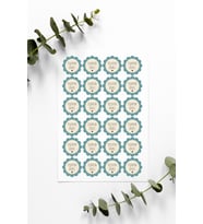 Desenli Thank You Teşekkür Stickers Çıkartma PYTKSTK074
