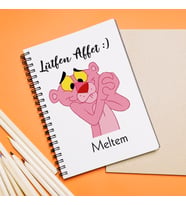 Lütfen Affet (Pembe Panter) Tasarımlı Defter Kişiye Özel