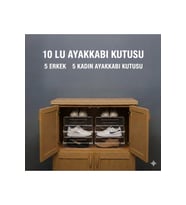 10'lu Ayakkabı Kutusu Seti, Düzenleyici ve Şık Saklama Çözümleri