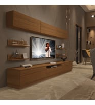 Decoraktiv Trendstyle 8YS Slm Tv Ünitesi Tv Sehpası - Naturel Ceviz